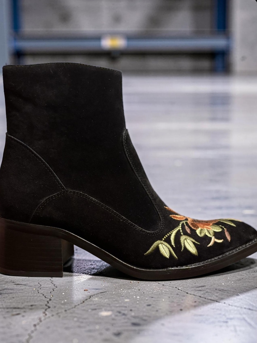 Jeffrey Campbell Bandits Black Suede Multi - Picture 5 of 12